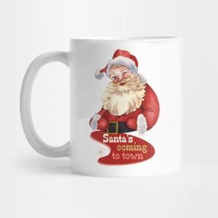 Retro Vintage Santa Claus Christmas Mug